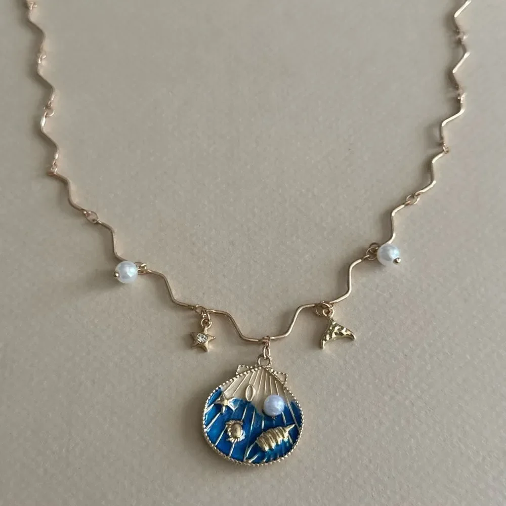 Seashell necklace N1955